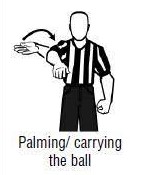 Palming signal in basketball