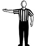 lane violation in basketball hand signals