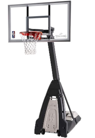  Spalding The Beast Glass Portable Basketball Hoop