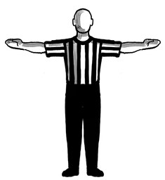 Double foul in basketball hand signal